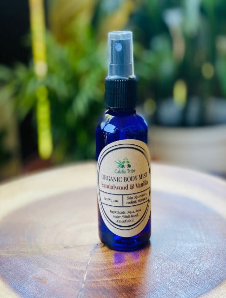 Organic Sandalwood & Vanilla Body Mist
