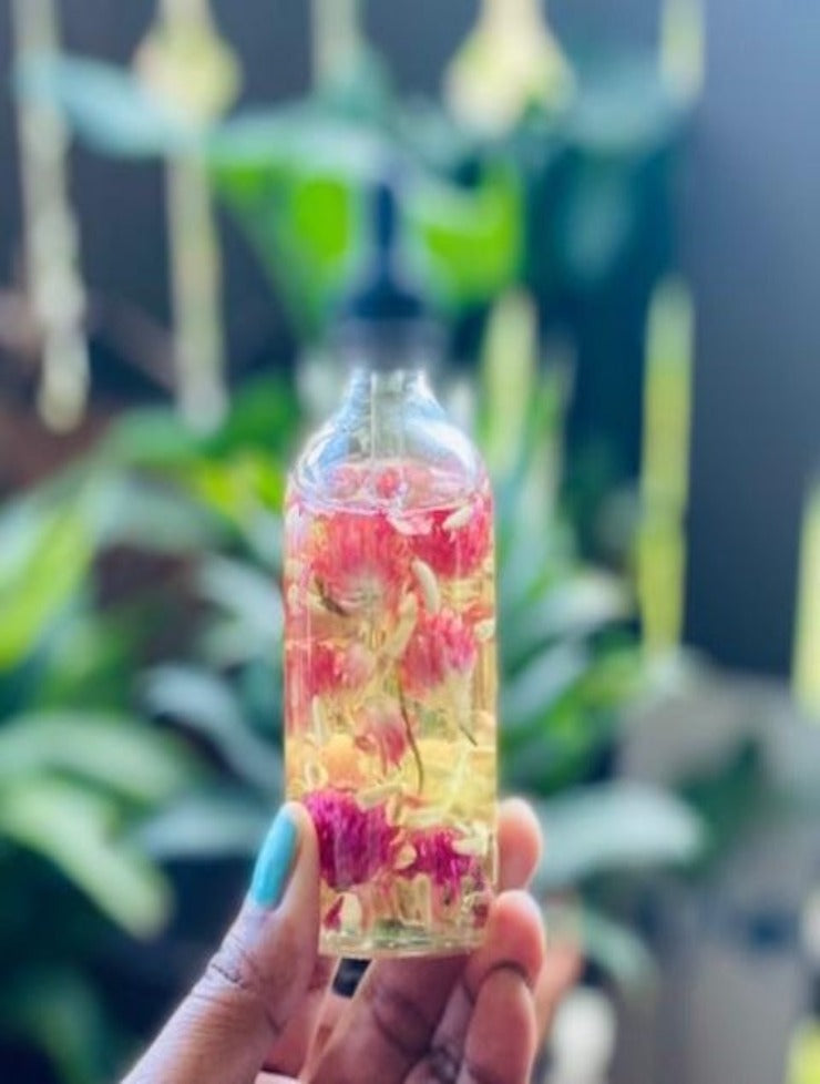 Infused Organic Plum Blossom & Mallow Flower Oil