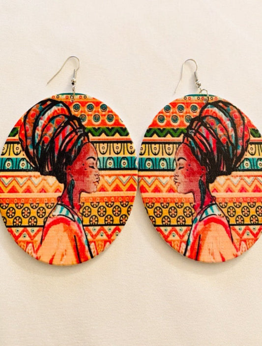Melanin Queen Earrings (Multi-Colored)
