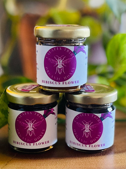 Hibiscus Infused Herbal Honey (2oz. Mini)